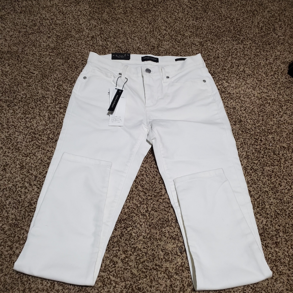 New Banana Republic White Skinny Jeans |